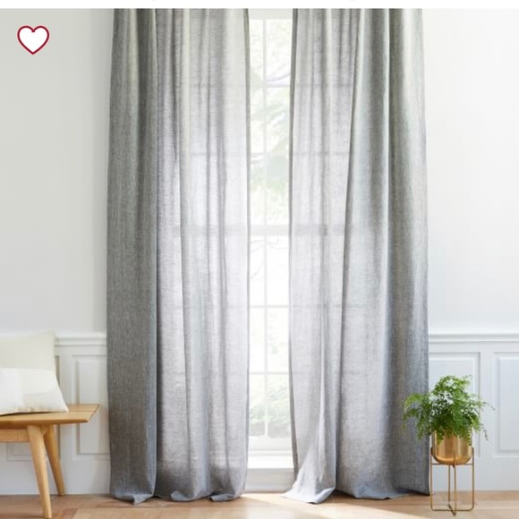 West Elm Accents Curtains 48 X 96 With Matching Sheers Poshmark